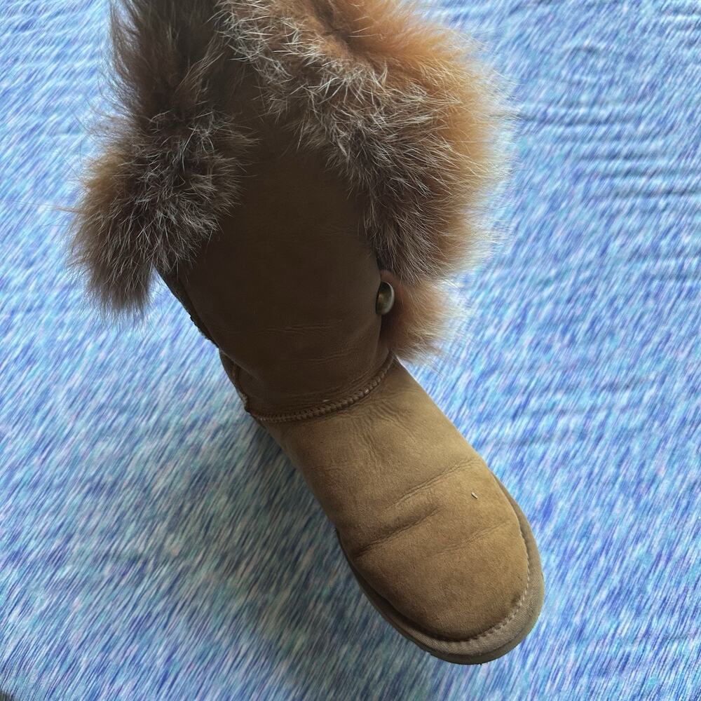 UGG Australia Nordic Angel Boot Fur Chestnut ONE LEFT BOOT APUTEE REPLACEMENT - Picture 11 of 13